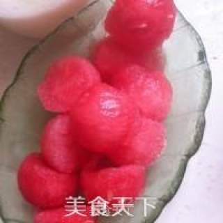 芋圆牛奶水果冰步骤6