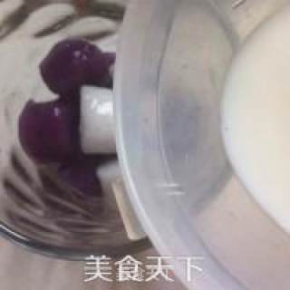 芋圆牛奶水果冰步骤8