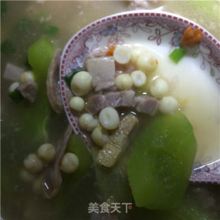 腌笃鲜遇到鸡头米步骤8