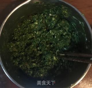 自制菜肉青团步骤1
