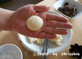 冰皮豆沙梅花糕步骤13