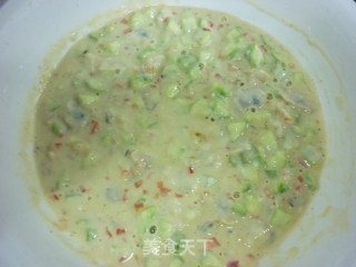 丝瓜文蛤饼步骤7