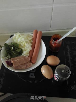 路边摊烤冷面步骤1