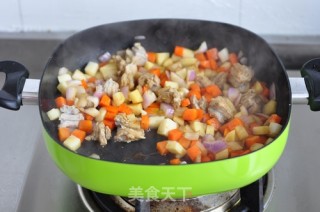 简易版羊肉手抓饭步骤4