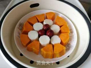 南瓜山药蒸红枣步骤4
