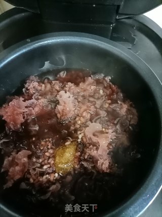 三色糙米炖银耳步骤7