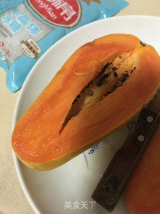 原只木瓜炖奶步骤2