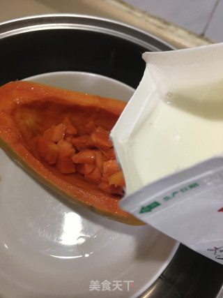 原只木瓜炖奶步骤5