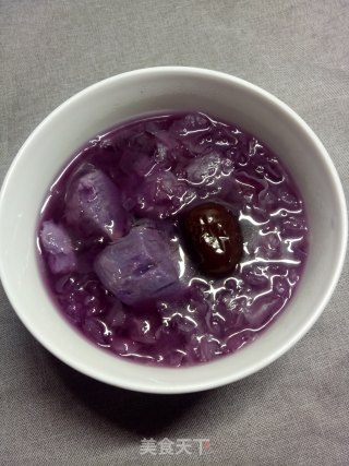 红枣紫薯银耳羹步骤4