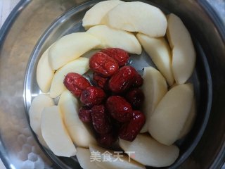 蒸苹果红枣步骤4