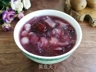 红枣紫薯银耳莲子羹步骤5