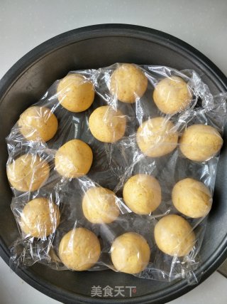 桂花酒酿南瓜豆沙圆子步骤8