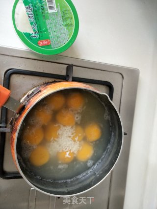桂花酒酿南瓜豆沙圆子步骤11