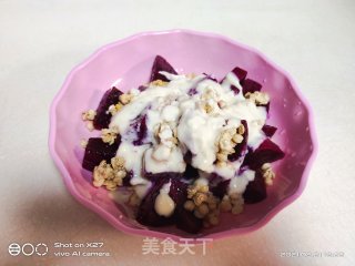 酸奶火龙果拌燕麦步骤4