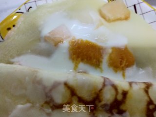 哈密瓜酸奶千层步骤7