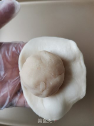 咸蛋黄芋泥饼步骤7