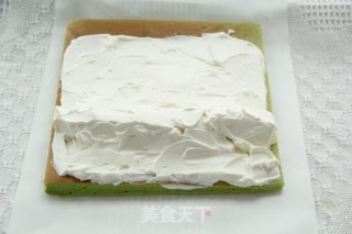 椰香斑斓奶冻卷步骤18
