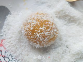 南瓜椰蓉糯米糍步骤7