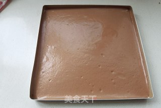 可可松花雪山蛋糕步骤7
