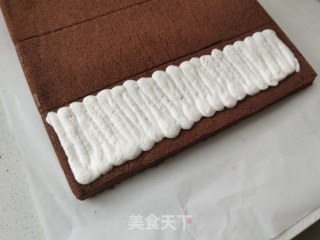 可可松花雪山蛋糕步骤10