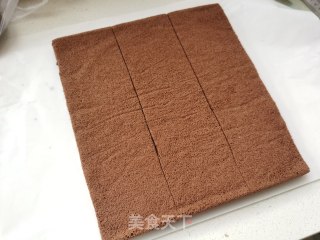 可可松花雪山蛋糕步骤9