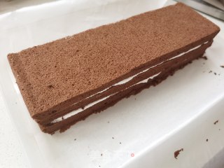 可可松花雪山蛋糕步骤11