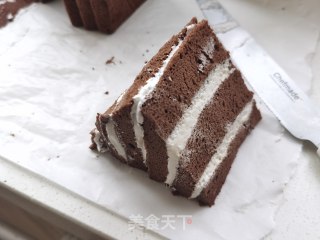 可可松花雪山蛋糕步骤13