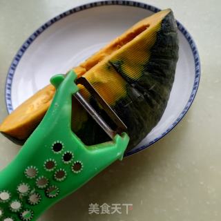 南瓜糯米蒸红枣步骤2