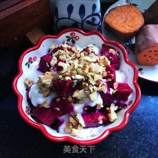 老酸奶拌火龙果步骤9