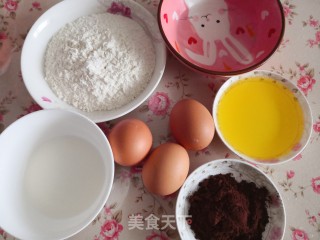 可可奶油蛋糕步骤1