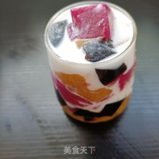 椰汁三色果冻步骤21