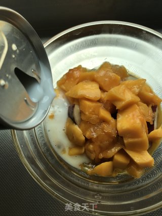 清凉消暑：椰汁芒果百香果步骤6