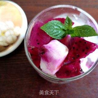 “清凉消暑”火龙果冰酸奶步骤8