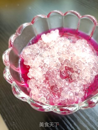 火龙果冻西米撞奶步骤12
