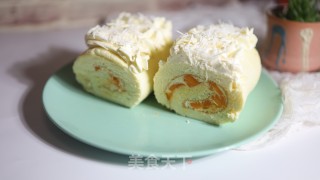 芒果椰丝蛋糕卷步骤17