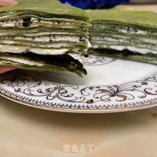 抹茶红豆千层步骤7