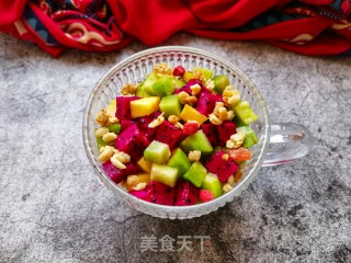 火龙果甜瓜油桃酸奶杯步骤9