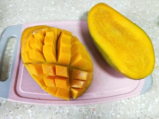 牛奶芒果布丁步骤13