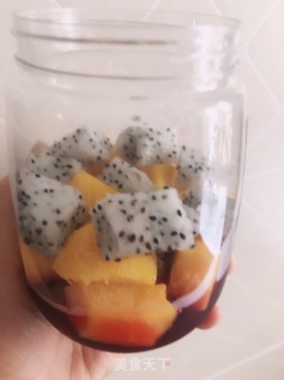 芒果奶昔水果捞步骤5