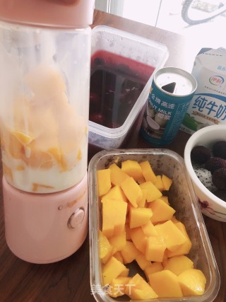 芒果奶昔水果捞步骤4