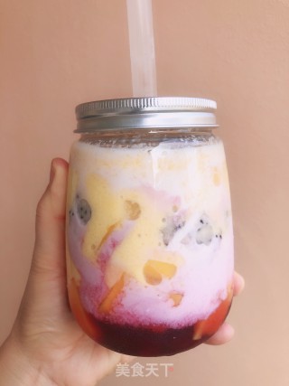 芒果奶昔水果捞步骤8