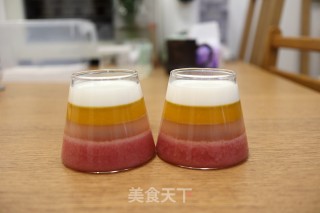 草莓芒果花茶奶冻杯步骤17