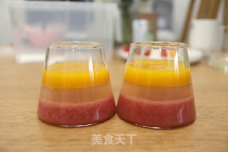 草莓芒果花茶奶冻杯步骤15