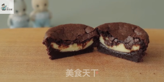 可爱治愈的小甜点巧克力夹心布朗尼步骤5