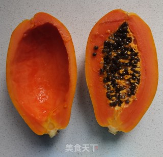 木瓜红枣炖鲜奶步骤2