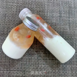 桃胶撞奶步骤8