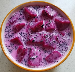 黑芝麻火龙果酪步骤10