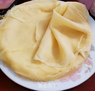 黄桃酸奶千层蛋糕步骤12