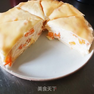 黄桃酸奶千层蛋糕步骤23
