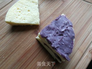 芋泥紫薯夹心蛋糕步骤3